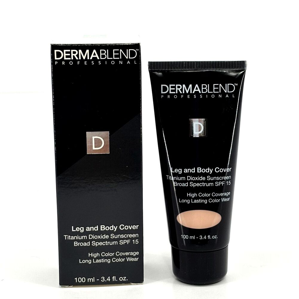 Dermablend Leg and Body Makeup Foundation LIGHT (3.4 fl oz) Concealer SPF 15 NIB